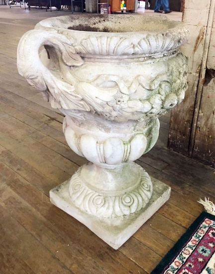 Large Concrete Urn - 29"x27" Dia. - LOCAL PICKUP ONLY