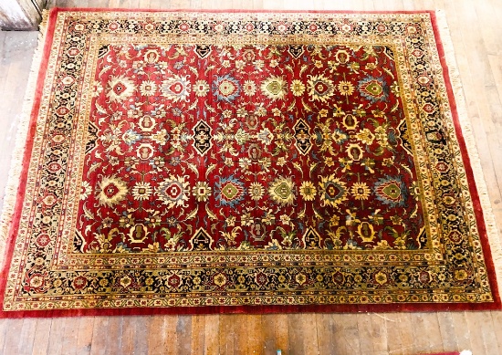 Higher End 100% Wool Hand-Made Rug - 127"x94", Loss On Edges - LOCAL PICKUP