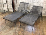 2 Woodard Iron Chaise Loungers - 28