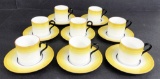 Set Of 8 Vintage Wedgwood England Demitasse Cups & Saucers