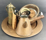 9 Pieces Vintage Copper & Brass