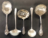 5 Sterling Serving Pieces - 4.56 Ozt