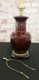 Designer Ginger Jar Pottery Lamp - 28½