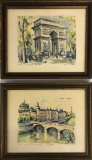 2 Vintage Paris Scenic Prints - 14