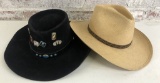 Stetson Straw Hat - Size Small;     Baily Hat - Size 6 7/8