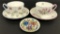 2 Shelley Cups & Saucers;     Small Enameled Dish