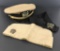 WWII Military Cap, Hat & Embossed Band