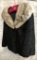 Vintage 1950s Lambs Wool Jacket W/ Fur Collar