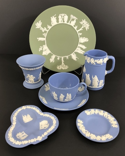 7 Pieces Wedgwood Jasperware