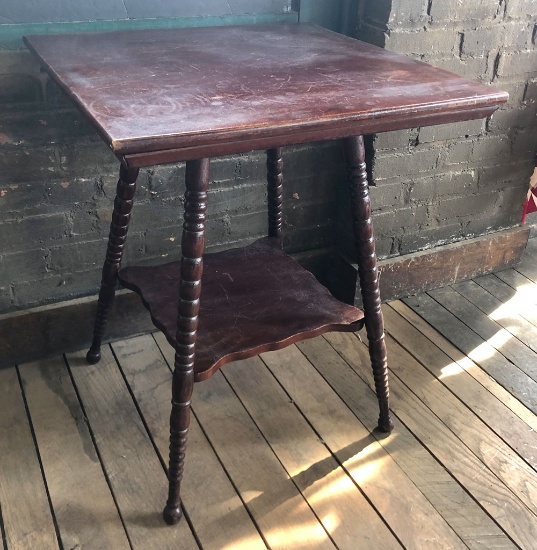 Antique Oak Parlor Table - 24"x24"x29½" - LOCAL PICKUP ONLY