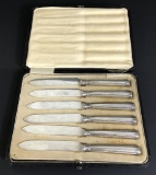 Set Of 6 Sterling Knives - In Original Box, 4.92 Ozt