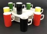 8 Cute Retro Demitasse Cup & Saucer Sets