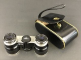 Small Pair Opera Glasses - G. Rodnstock, Monchen, In Leather Case