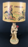 Davy Crocket Lamp W/ Original Shade