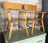 2 1950s Children's Chairs