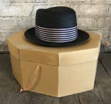 Men's Knox Straw Hat W/ Box - Size 7¼