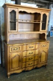 Vintage French Buffet/China Hutch - 52