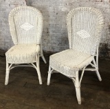 Pair Wicker Chairs - 37