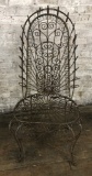 Vintage Heavy Twisted Wire & Iron Chair - Not Mexican, 22
