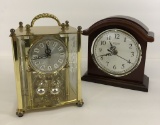 Hamilton Carriage Clock;     Ingraham Clock