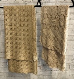 2 Crocheted Table Covers