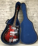Vintage 1960s Electric Guitar W/ Case