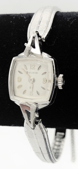 Bulova 14kt Gold 23 Jewel Ladies Watch - Working, Engraved KLK 1937 1962 Is