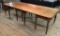 Outstanding Walnut Banquet 3-piece Table W/ Drop-Leaves On Center Section -