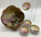 5-piece Nippon Hand Painted Nut Set
