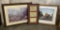 3 Prints - All Framed W/ Glass - Covey Rise At The Old Rock Fence By M. Way