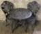 3-piece Cast Metal Bistro Set - LOCAL PICKUP ONLY !