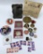 Lot Misc. Political, Coins, War Ration Books Etc.