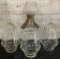 3 Antique Glass Light Globes;     Antique Ceiling Light Fixture
