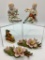 Pair Boy & Girl Figurines;     2 Capodimonte Florals;     Early Hummel - Fu