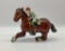 Haji Tin Litho Horse & Rider Wind-Up Toy - Spring Has Sprung