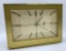 Bulova Heavy Brushed Brass Vintage Clock - Presented To T. A. Manners From