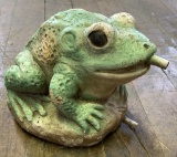 Small Concrete Frog Fountain - LOCAL PICKUP ONLY !