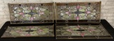 4 Antique Stained Glass Panels - 3 30