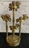 Unique Brass Art Sculpture Made From Old Brass Pieces - Door Knobs, Marbles