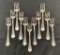 11 Sterling Dessert Forks - 7.32 Ozt, Monogrammed 