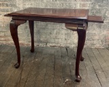 Mahogany Tea Table W/ Pull Out Trays - 18