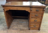 Eastlake Era Desk W/ 4 Drawers & Lift Top - 39½