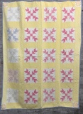 Arrow Variation Quilt - Hand Quilted, 63