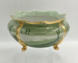 M&Z Austria Footed Hand Painted Silhouette Bowl - 8½