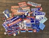 Large Lot Political Buttons & Stickers