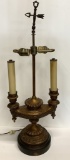 Vintage Cast Metal Lamp - 27