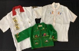 Vintage Nat Nast Child's Bowling Shirt;     Girl's Embroidered Blouse & Ves