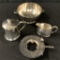 3 Pieces Hotel Silver - Condiment Liner Not Present;     Small Edwardian Ba