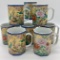 Set Of 8 High Quality Asian Inspired Mugs