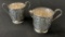 Pair Sterling Chased Creamer & Sugar Bowl - Marked Mexico